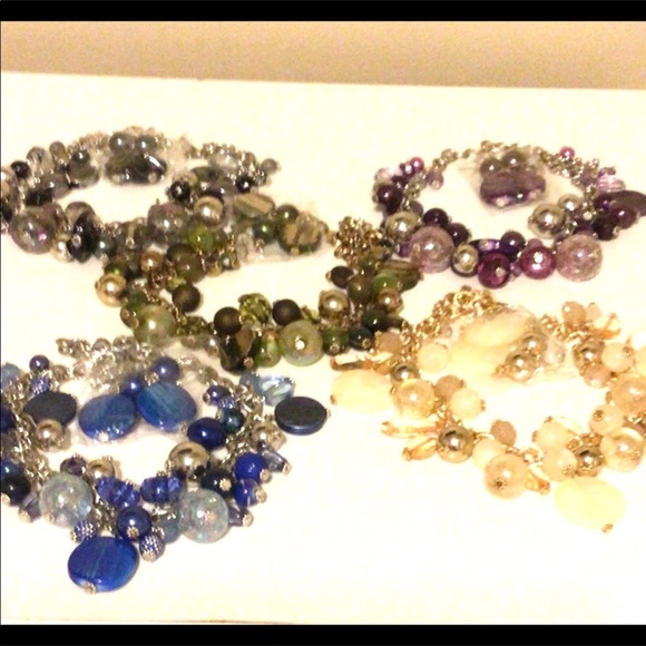 NEW. Firstmeet. Cream Gold Jewelry Set. - Picture 4 of 8